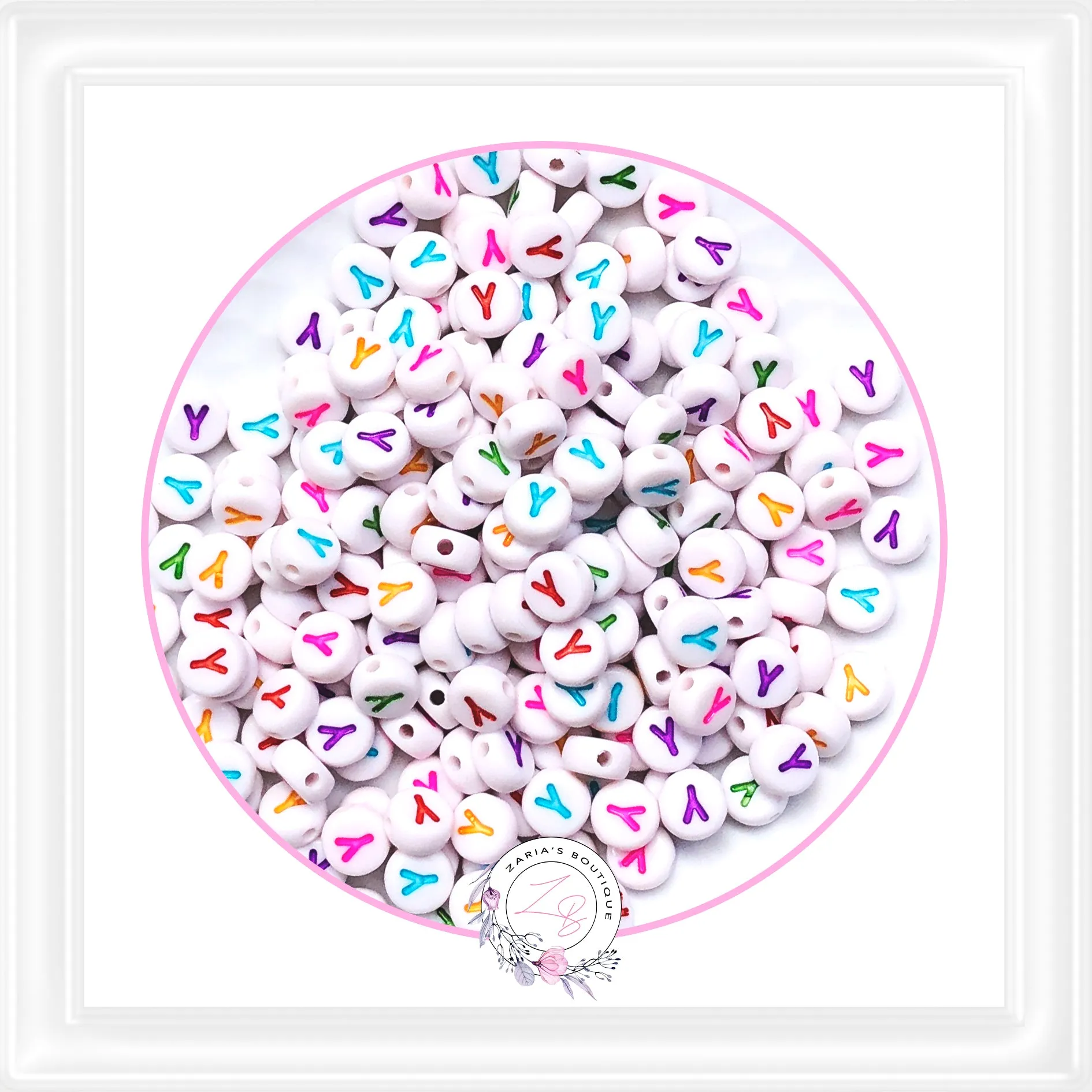 ⋅  Alphabet Beads ⋅ A - Z - 10 Pieces - You Choose ⋅