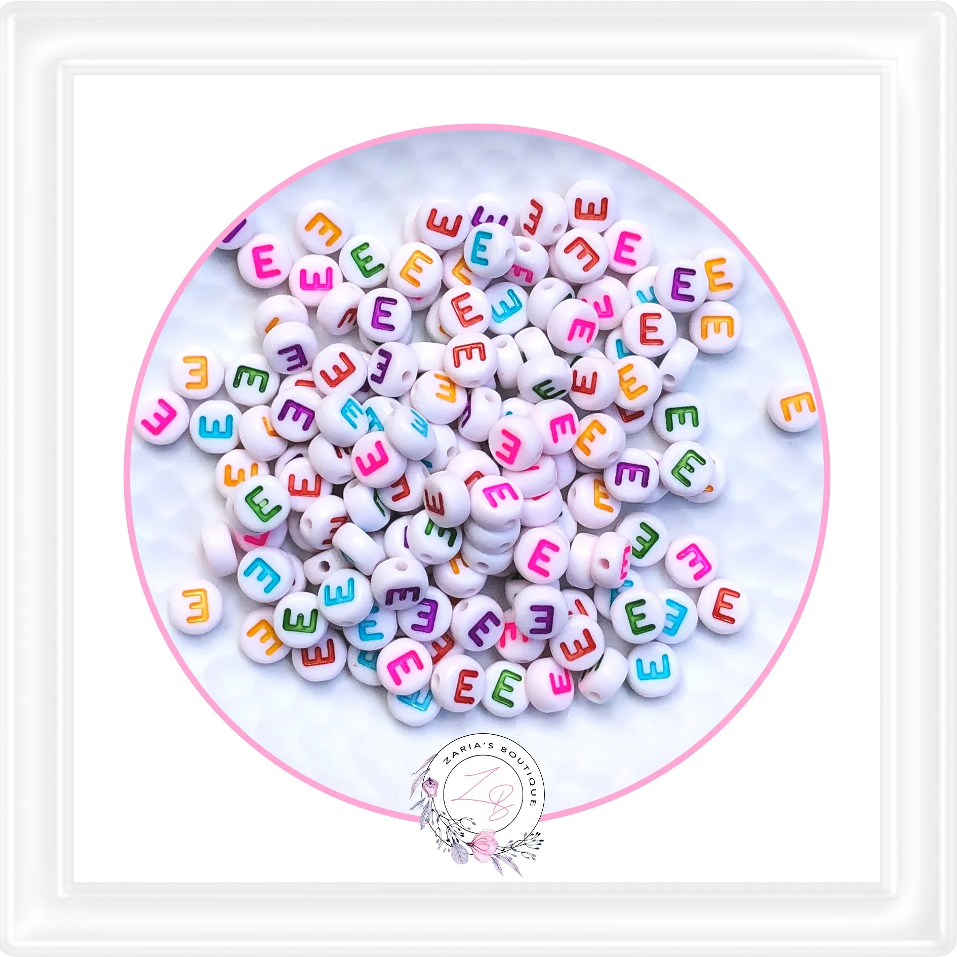 ⋅  Alphabet Beads ⋅ A - Z - 10 Pieces - You Choose ⋅