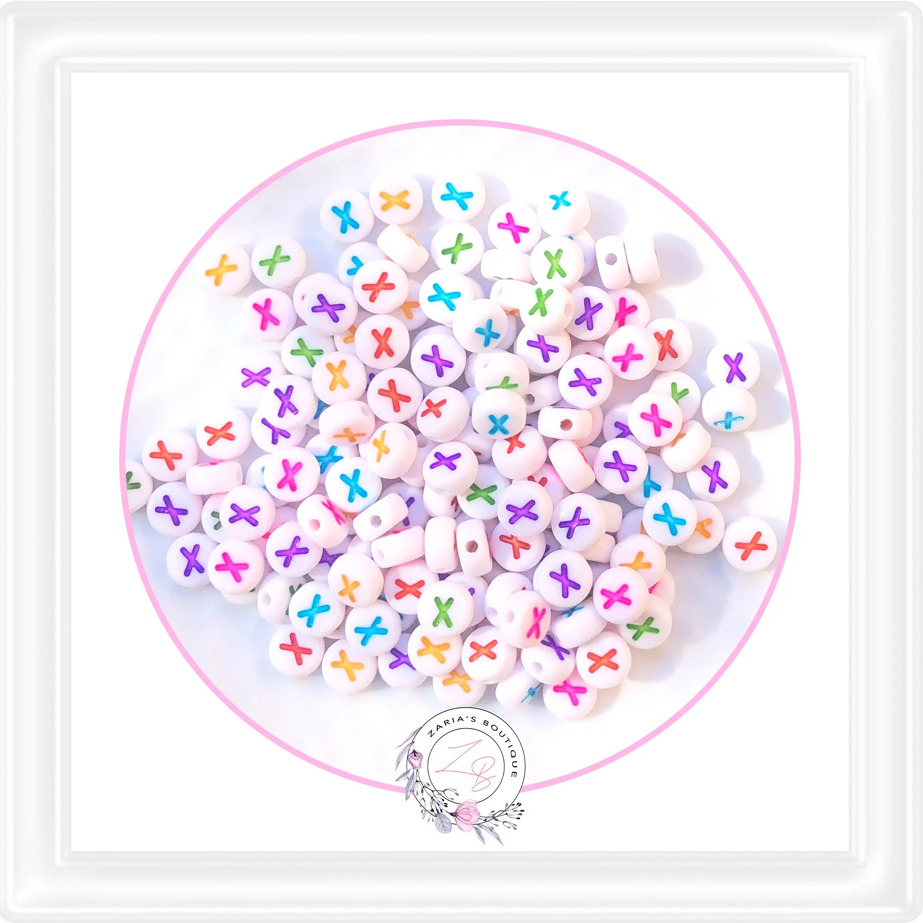 ⋅  Alphabet Beads ⋅ A - Z - 10 Pieces - You Choose ⋅