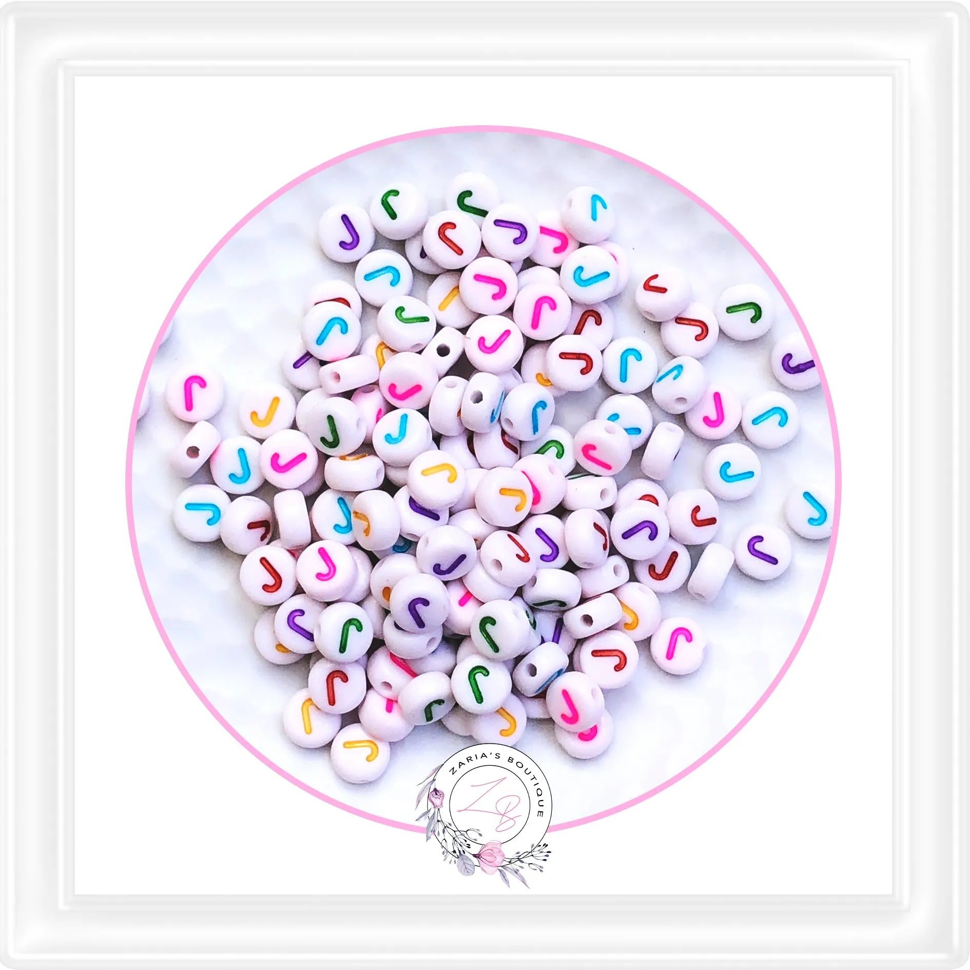 ⋅  Alphabet Beads ⋅ A - Z - 10 Pieces - You Choose ⋅