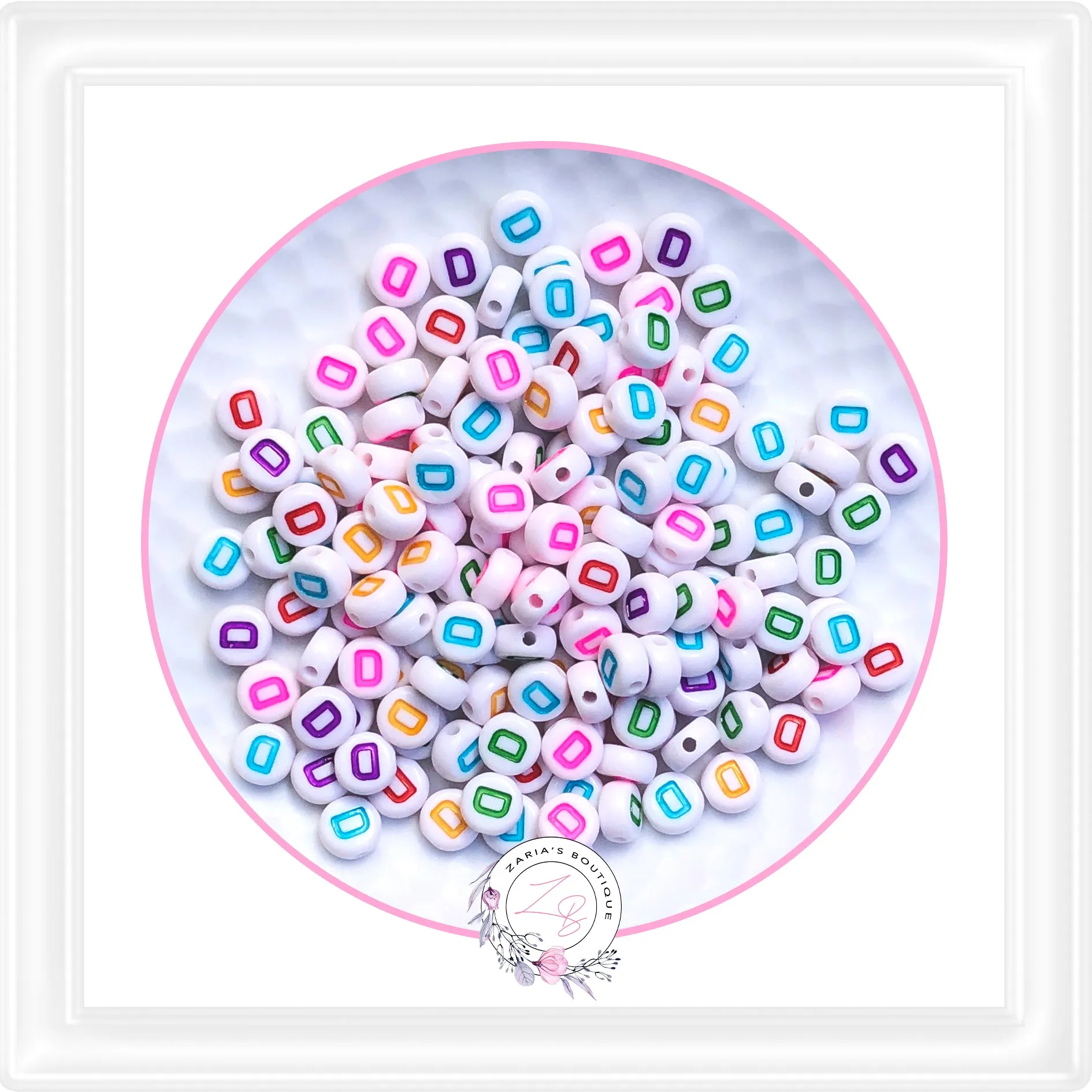 ⋅  Alphabet Beads ⋅ A - Z - 10 Pieces - You Choose ⋅