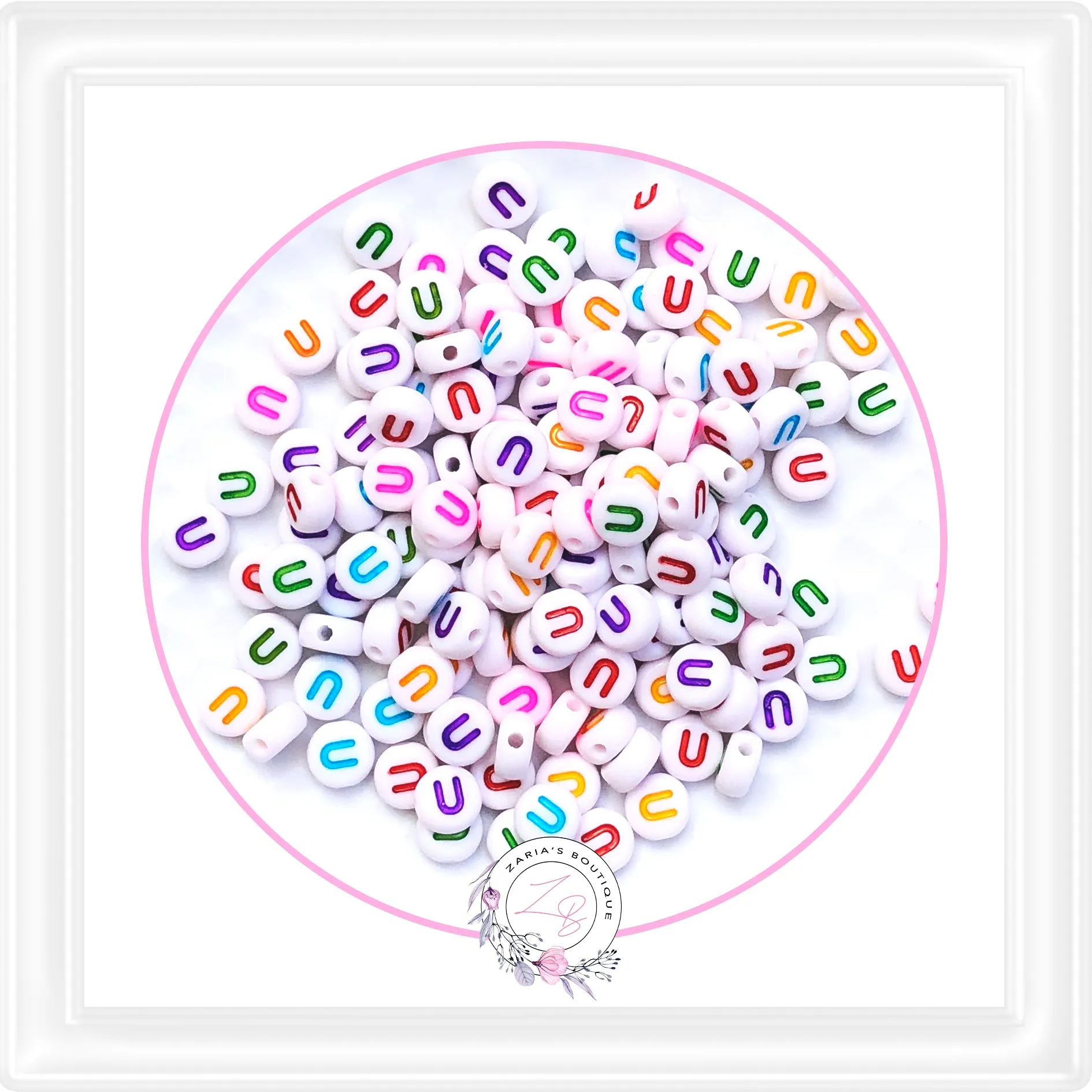 ⋅  Alphabet Beads ⋅ A - Z - 10 Pieces - You Choose ⋅