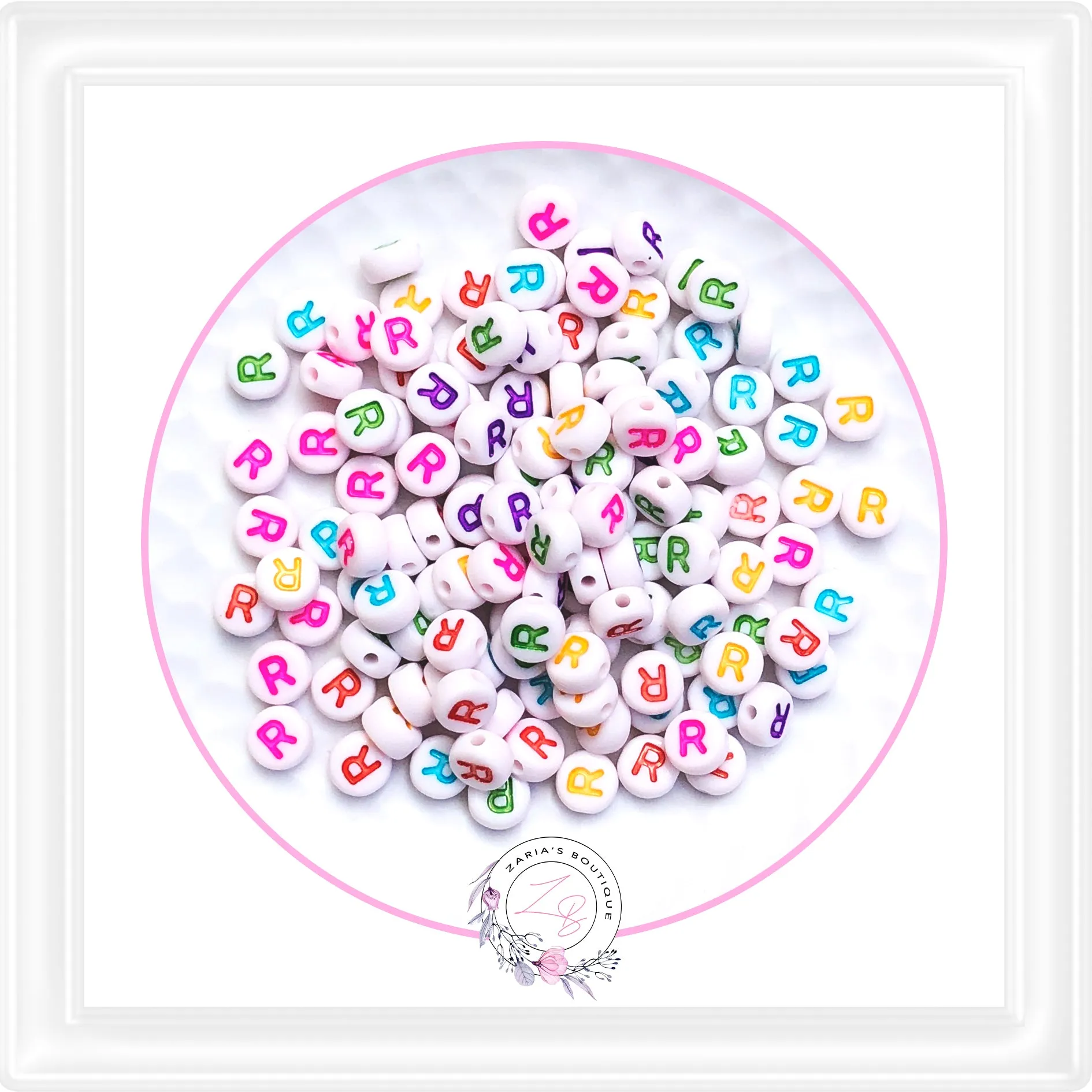 ⋅  Alphabet Beads ⋅ A - Z - 10 Pieces - You Choose ⋅