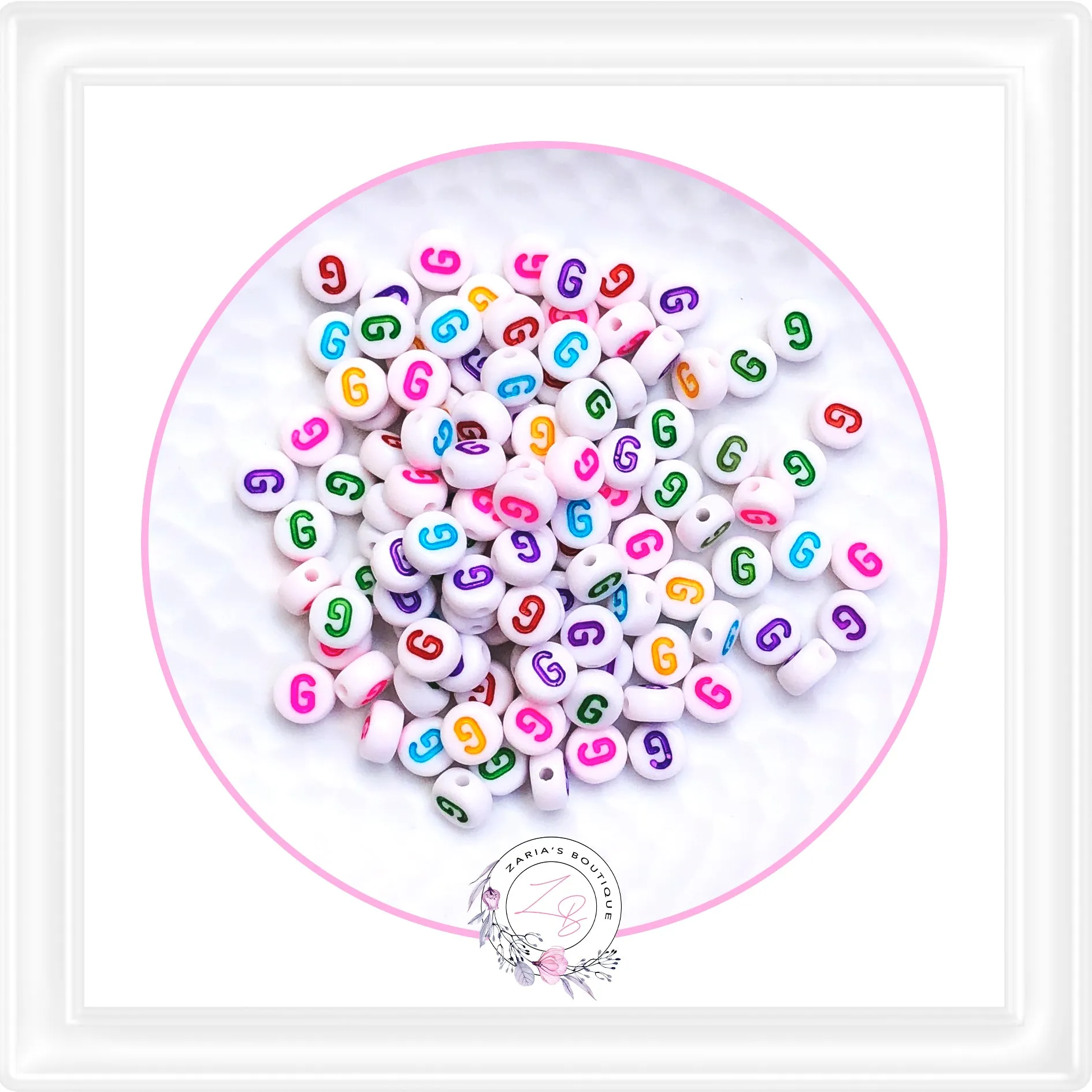 ⋅  Alphabet Beads ⋅ A - Z - 10 Pieces - You Choose ⋅