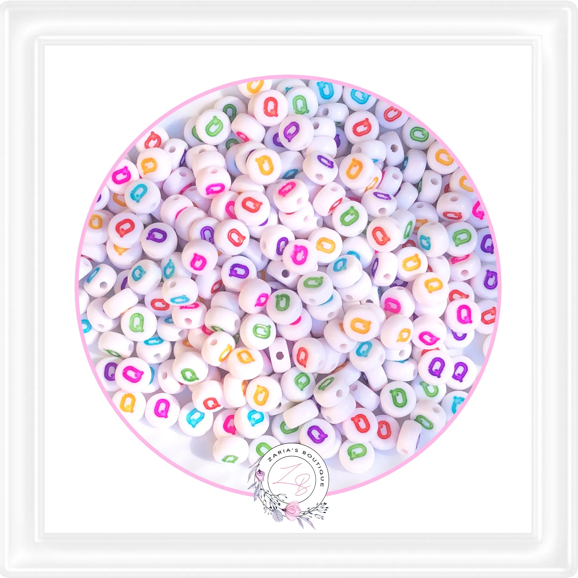 ⋅  Alphabet Beads ⋅ A - Z - 10 Pieces - You Choose ⋅