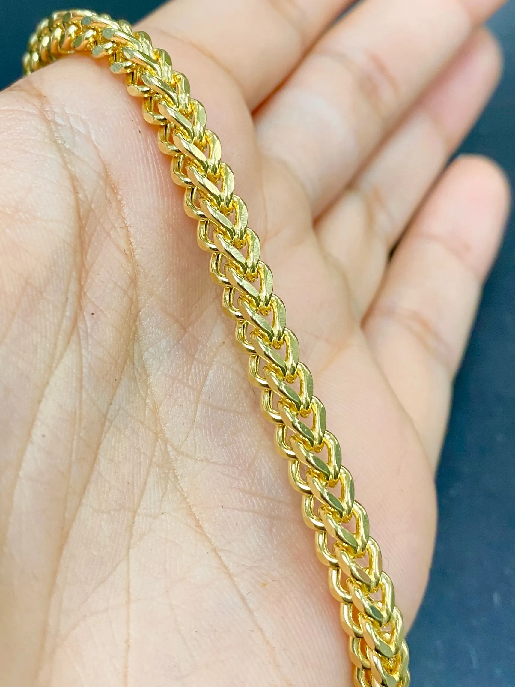 10K 5MM Franco Bracelet