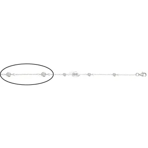 10K (White, Yellow) Bezel Set Cubic Zirconia Station Bracelet