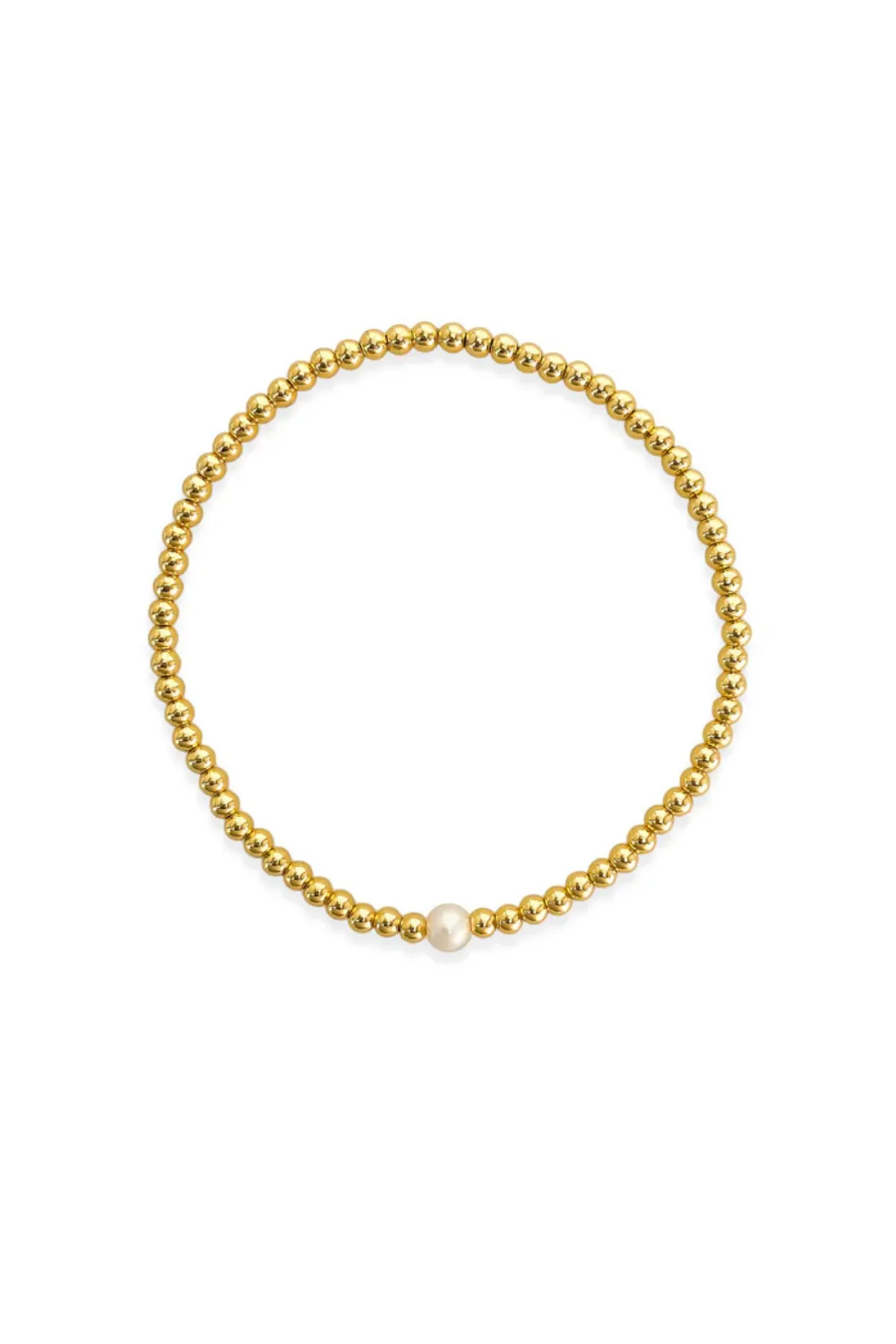 14K Freshwater Pearl/Beaded Bracelet