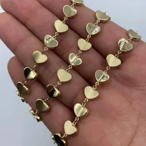 14K Heart Eternity Bracelet