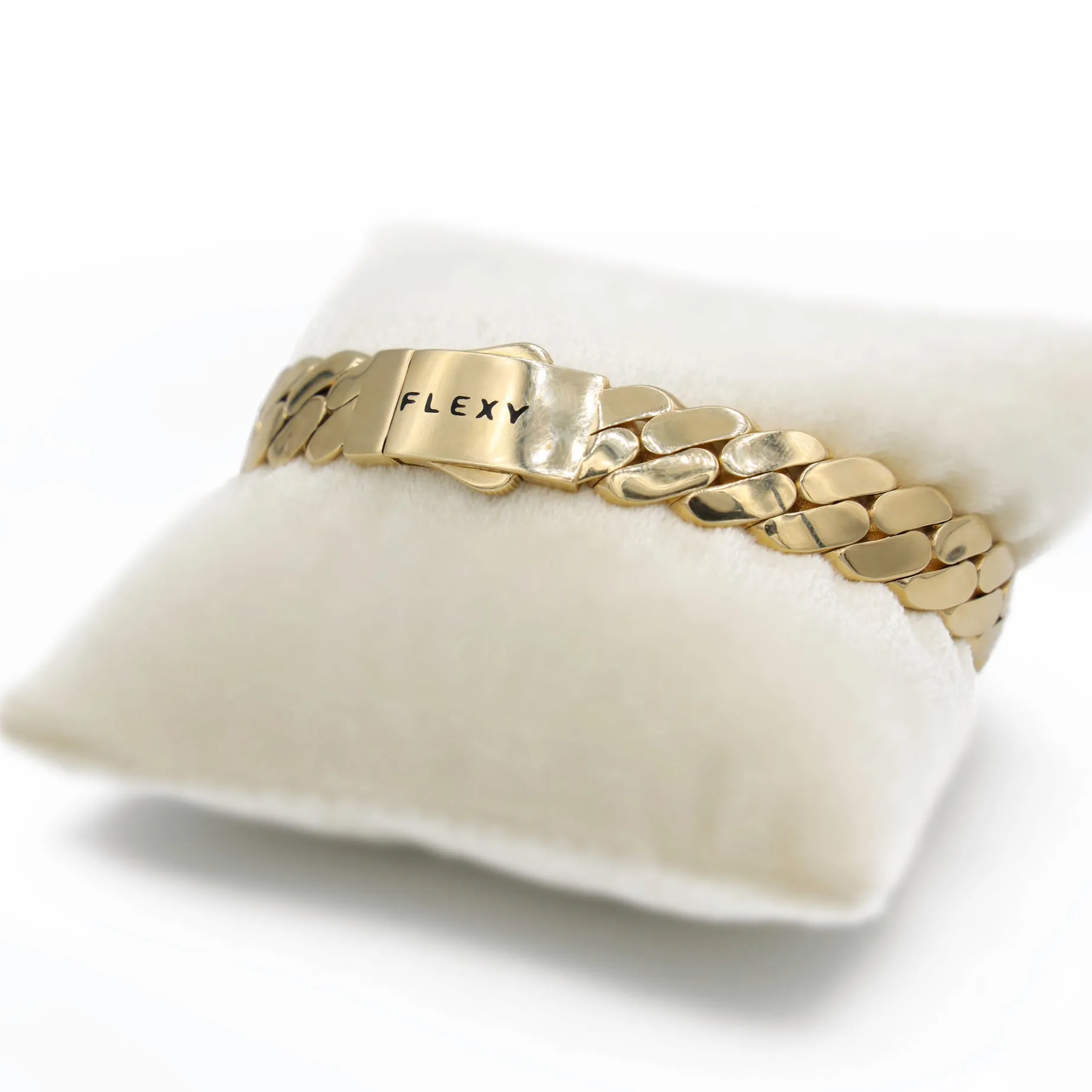14K Men Cuban Flexy Bracelet JTJ