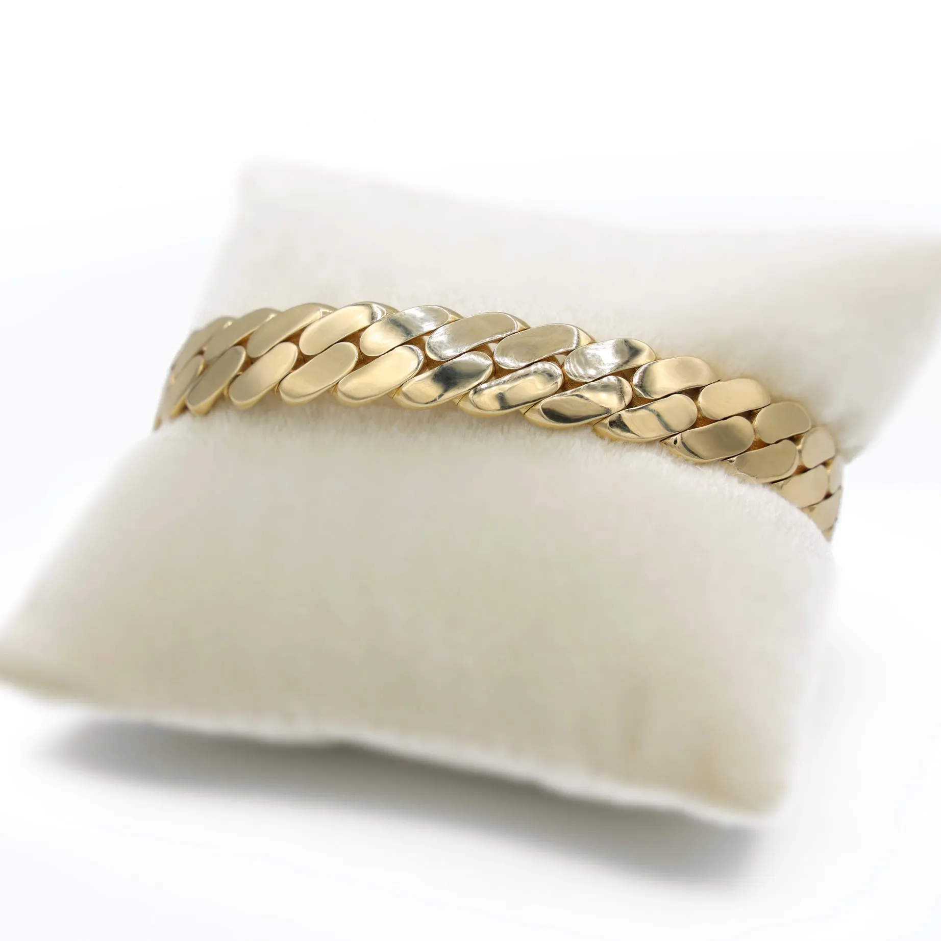 14K Men Cuban Flexy Bracelet JTJ
