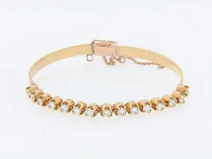 14K-YG DIAMOND BRACELET