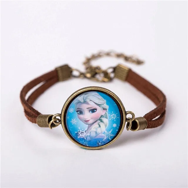2017 US Animax Steven Universe Shield Bracelet Jewelry Fashion Cute Cartoon Vintage Leather Bracelet Bangles Gift For Children