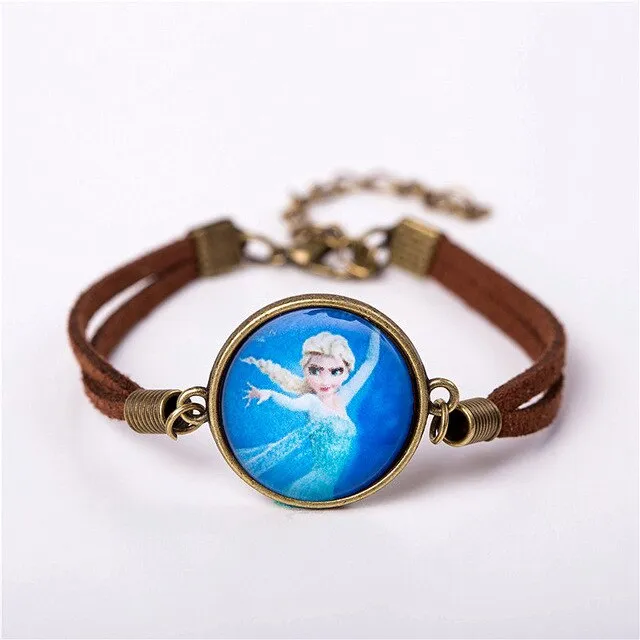 2017 US Animax Steven Universe Shield Bracelet Jewelry Fashion Cute Cartoon Vintage Leather Bracelet Bangles Gift For Children
