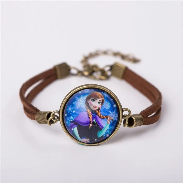 2017 US Animax Steven Universe Shield Bracelet Jewelry Fashion Cute Cartoon Vintage Leather Bracelet Bangles Gift For Children