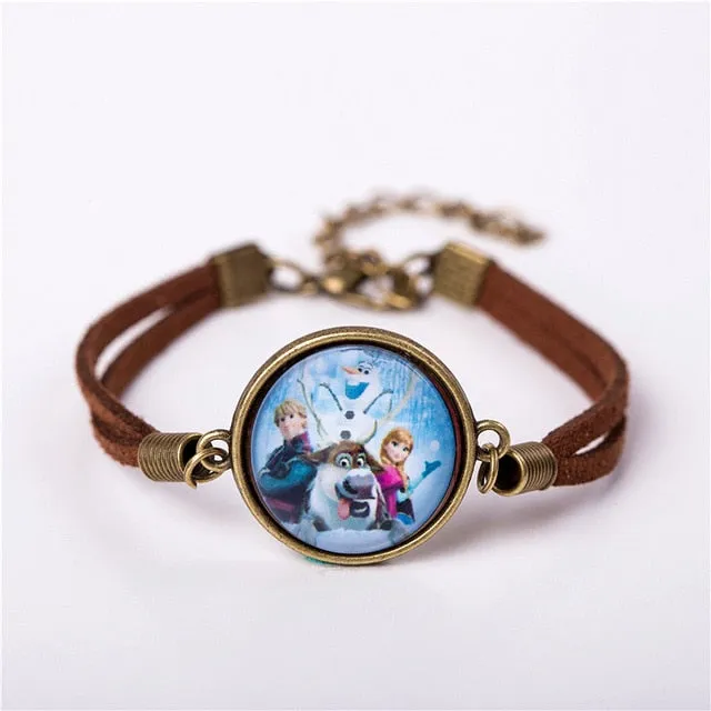 2017 US Animax Steven Universe Shield Bracelet Jewelry Fashion Cute Cartoon Vintage Leather Bracelet Bangles Gift For Children