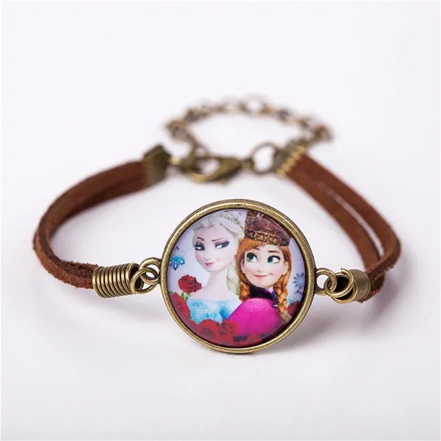 2017 US Animax Steven Universe Shield Bracelet Jewelry Fashion Cute Cartoon Vintage Leather Bracelet Bangles Gift For Children