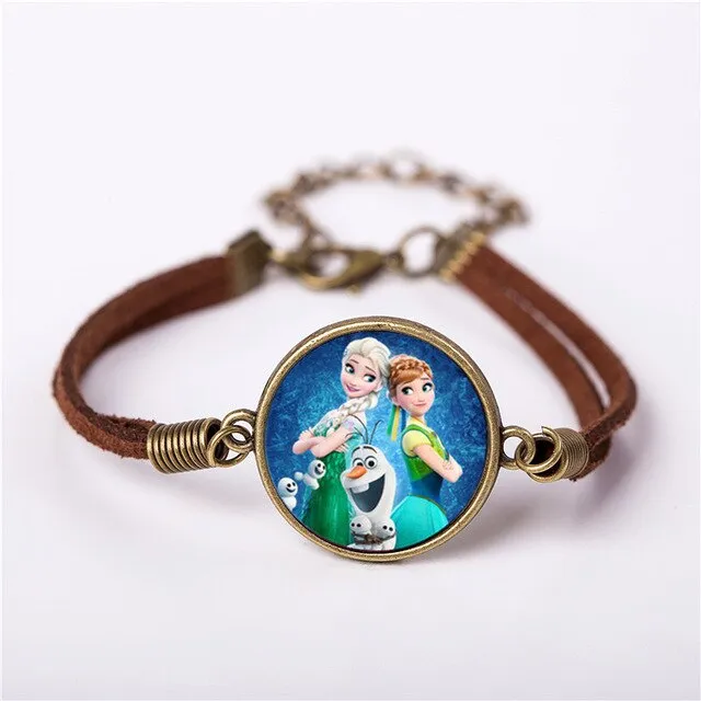 2017 US Animax Steven Universe Shield Bracelet Jewelry Fashion Cute Cartoon Vintage Leather Bracelet Bangles Gift For Children
