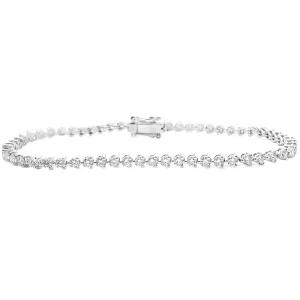 3.00ct 14k White Gold Diamond Bracelet