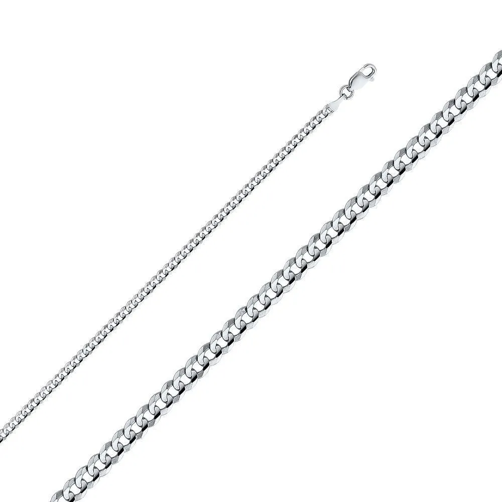 3.1mm Regular Concave Cuban Bracelet