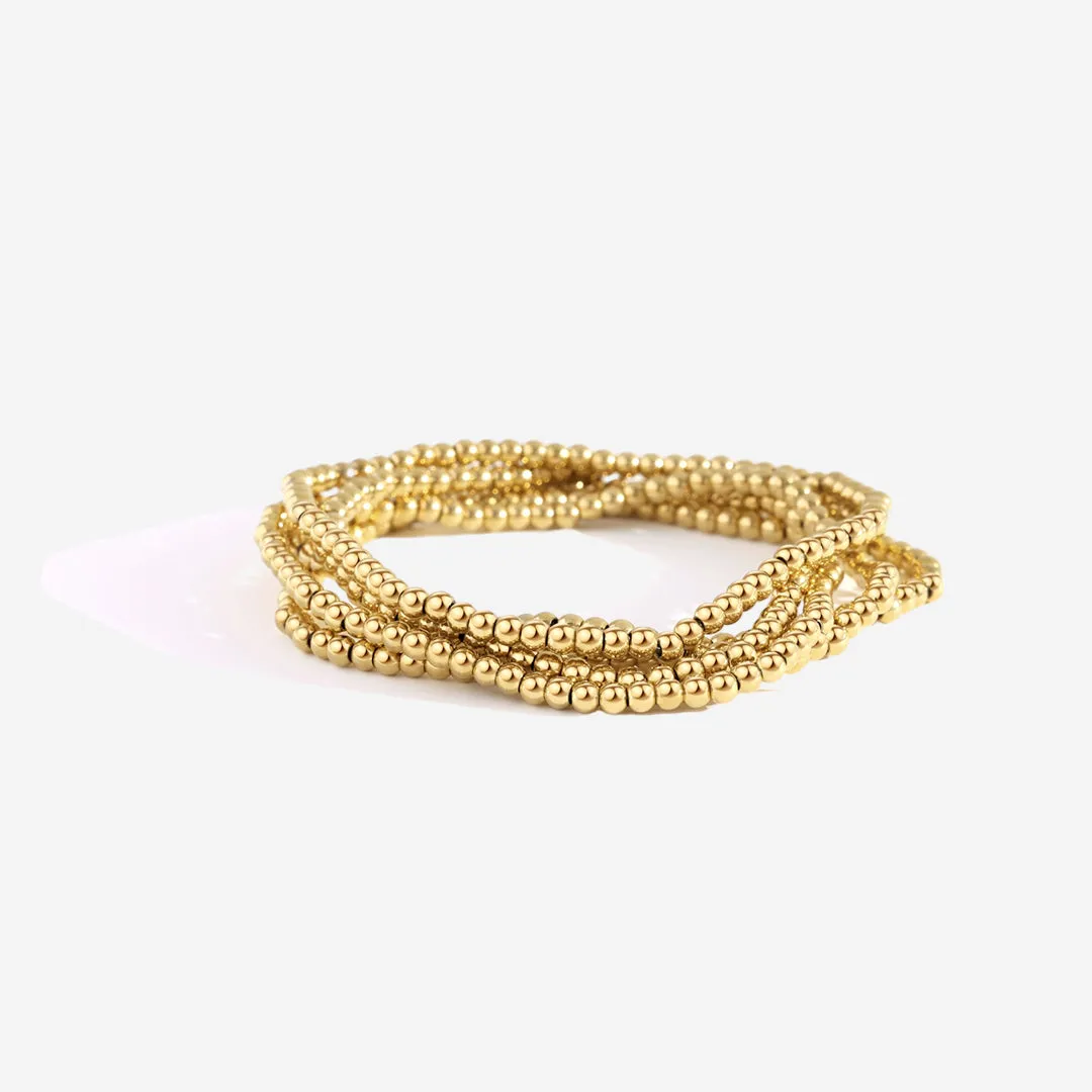 3mm Beaded Bracelet Stacking Set