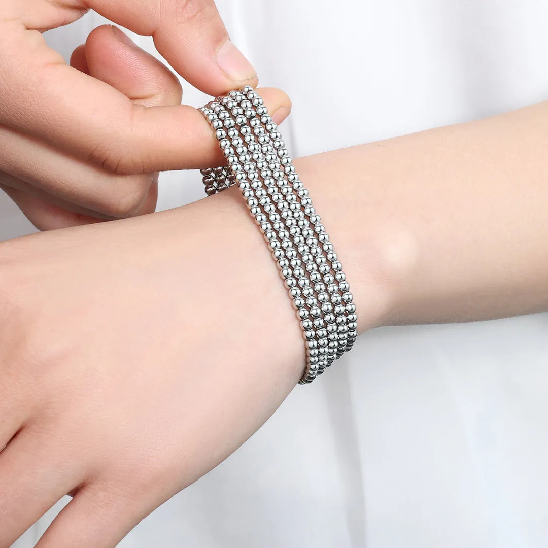 3mm Beaded Bracelet Stacking Set