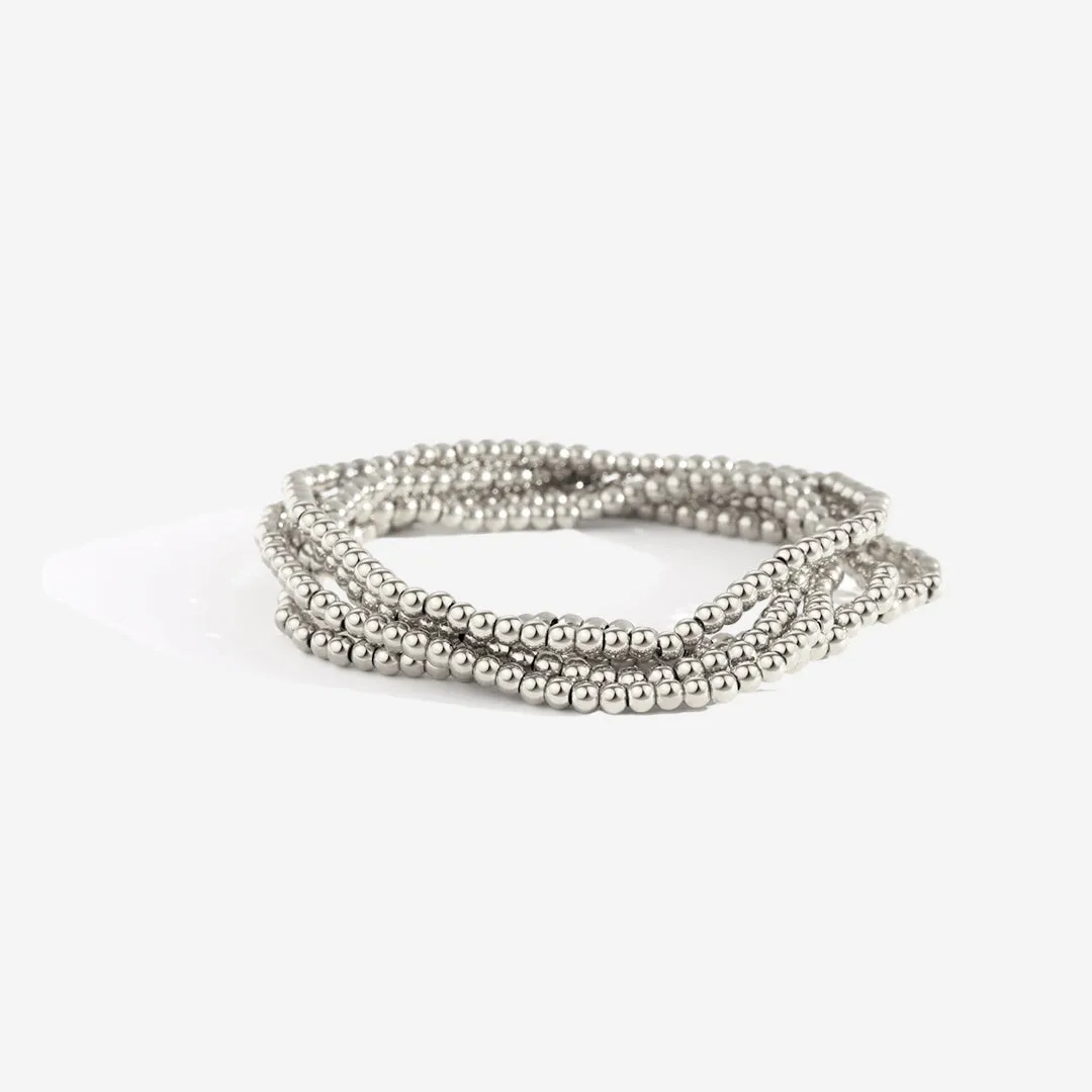 3mm Beaded Bracelet Stacking Set