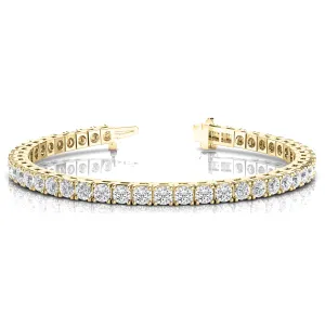 7.0 ctw Round Diamond Tennis Bracelet Four Prong