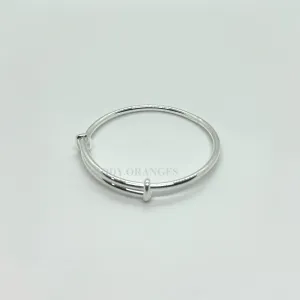 925 Silver - Adjustable Double Bangle (03)