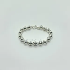 925 Silver - Silver Balls Chain Bracelet (06)