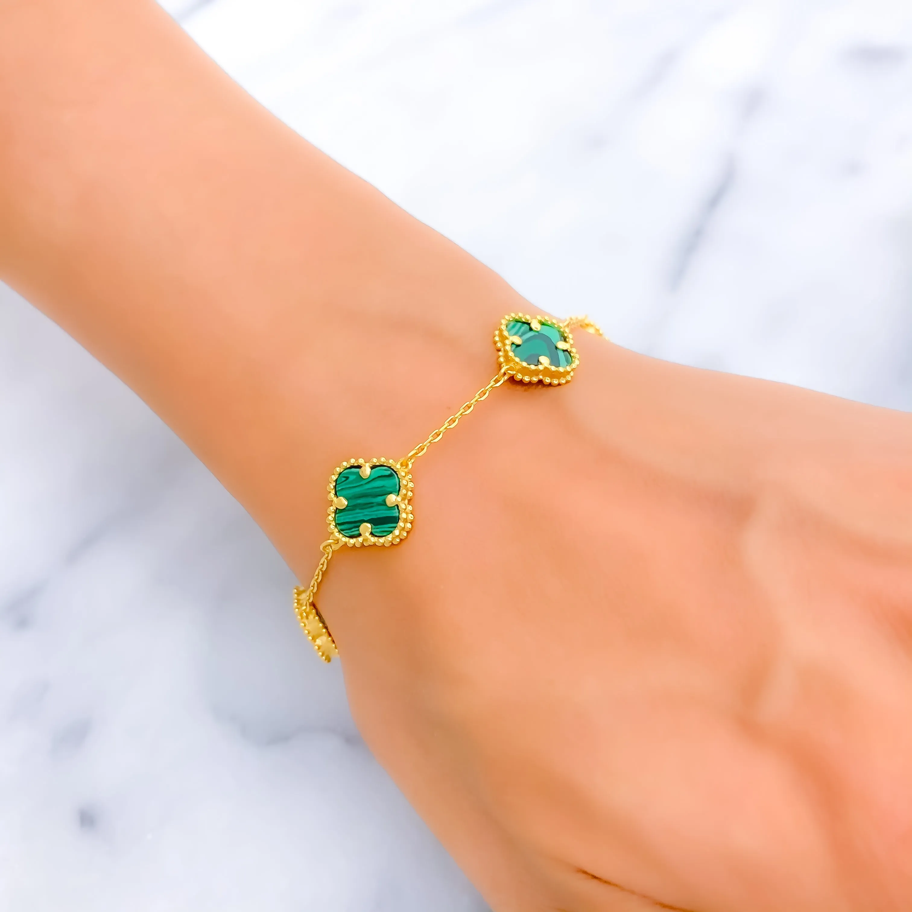 Adorned Grandiose 21k Gold Bracelet
