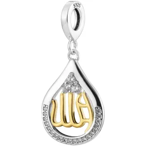 Allah Teardrop Dangle Pendant Charm