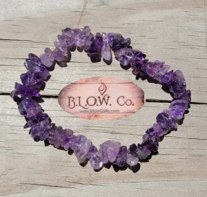 Amethyst Chip Bracelet