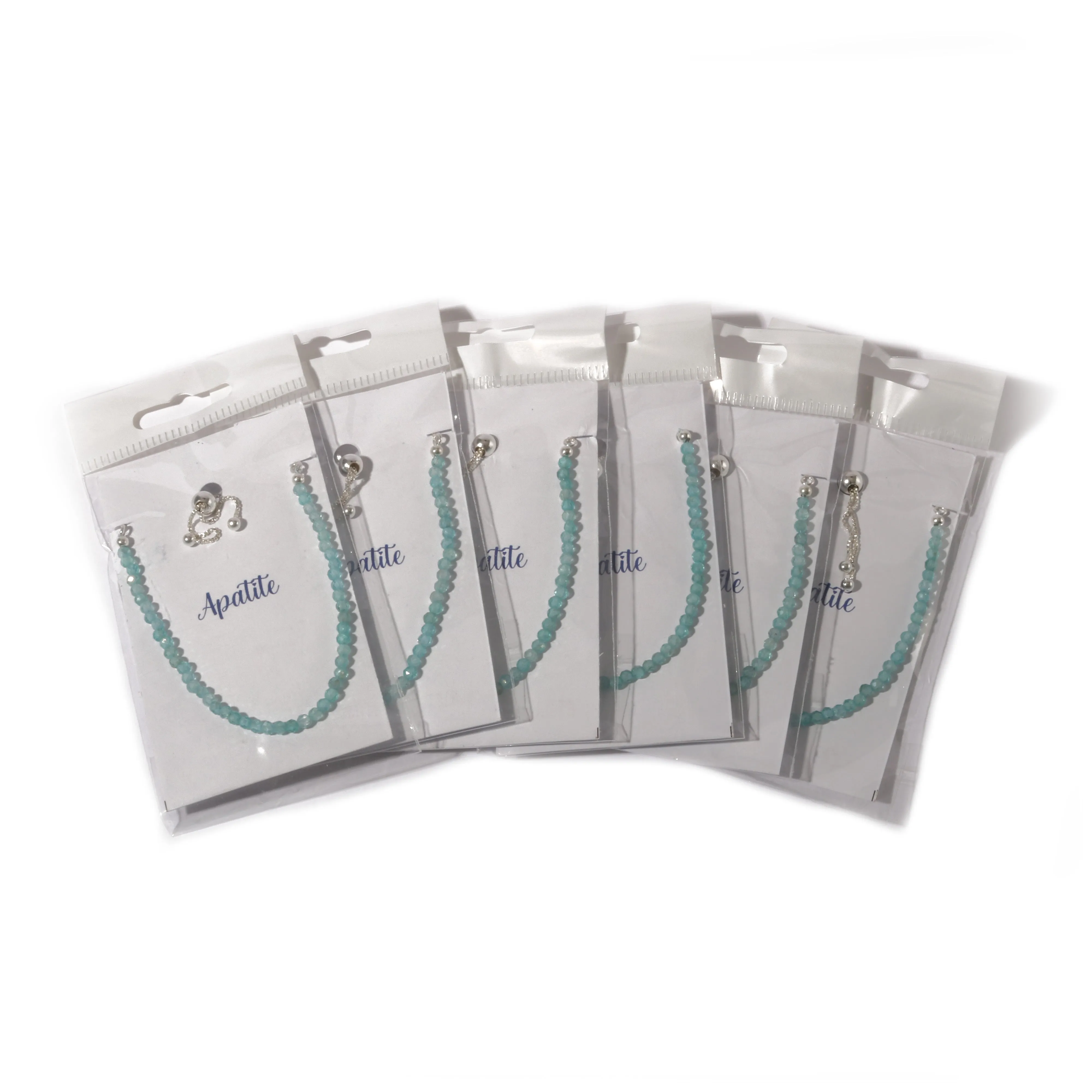 Apatite Sterling Silver Bracelet - 6 pack
