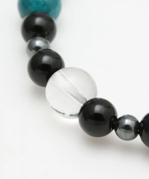 Apatite x Crystal Octagram Bracelet