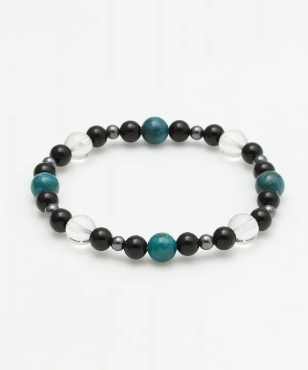 Apatite x Crystal Octagram Bracelet