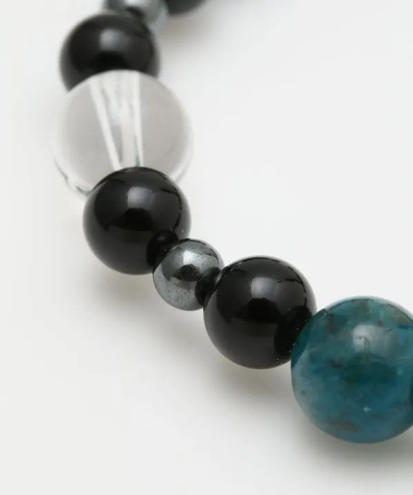 Apatite x Crystal Octagram Bracelet