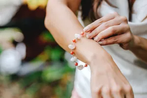 As Seen On Jane the Virgin Rose Quartz Freshwater Pearl Bracelet
