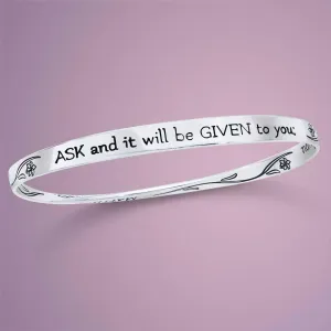 Ask And It Will Be Given... Gospel Of Matthew Bracelet