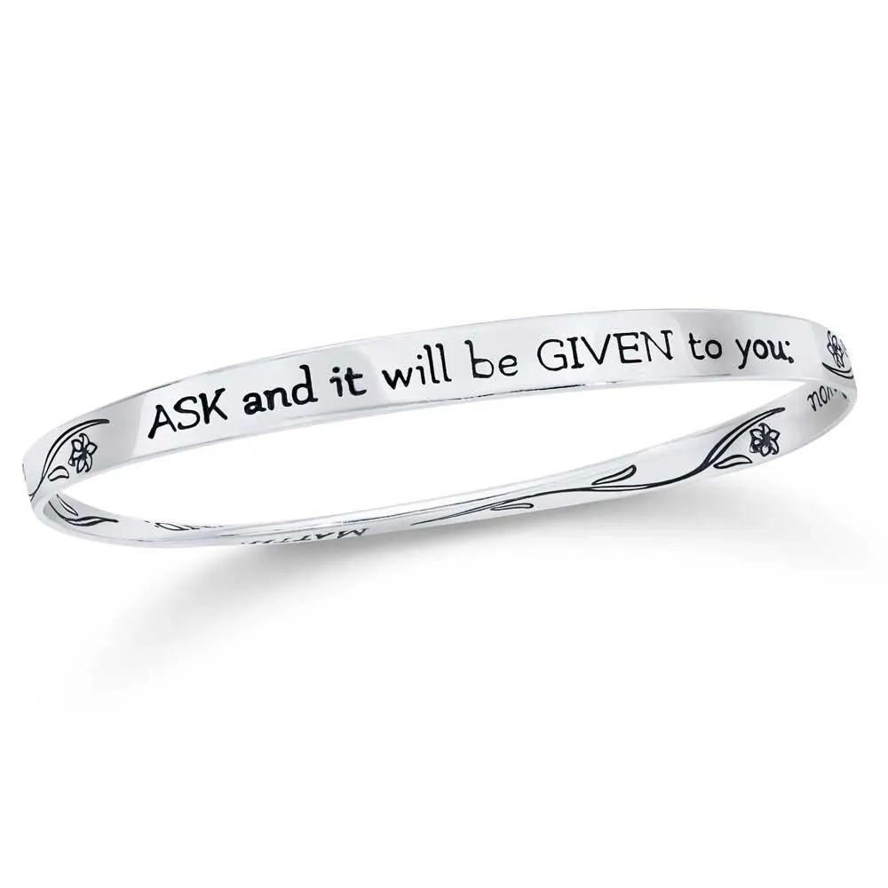 Ask And It Will Be Given... Gospel Of Matthew Bracelet