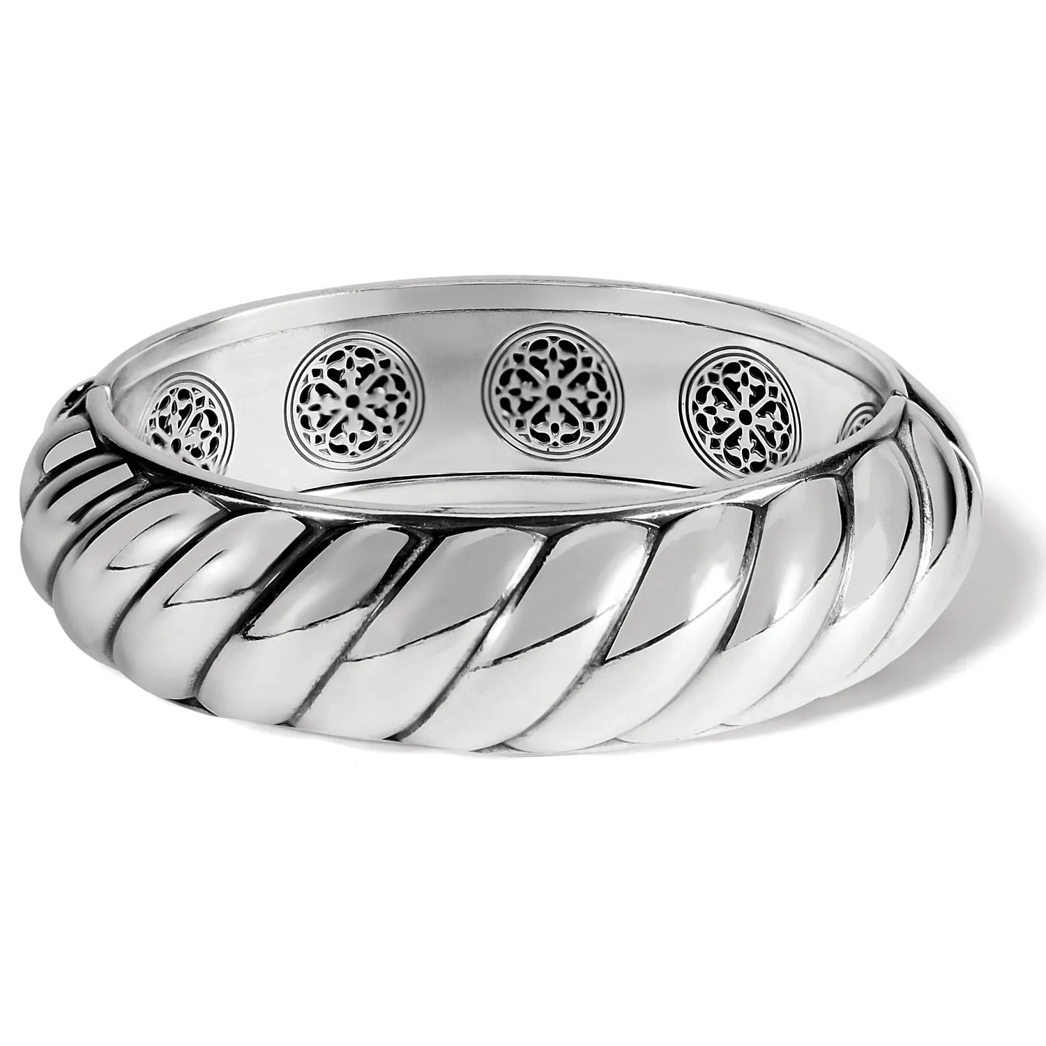 Athena Scalloped Hinged Bangle - JF0000