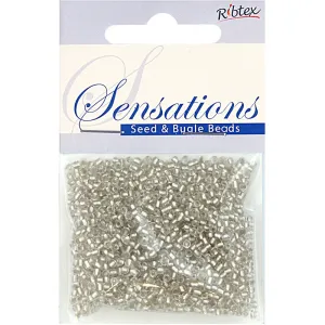 BEAD GLASS SEED SILVER 1.8MM 25G