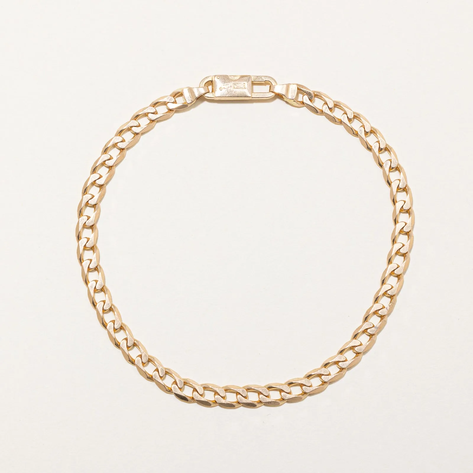 'Birks' 14k Yellow Gold Curb Link Bracelet | 4.75mm | 8.25" |