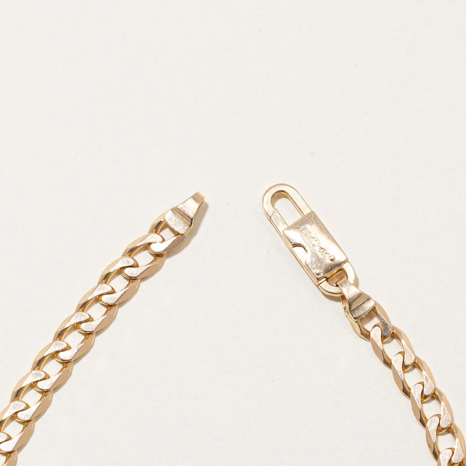'Birks' 14k Yellow Gold Curb Link Bracelet | 4.75mm | 8.25" |