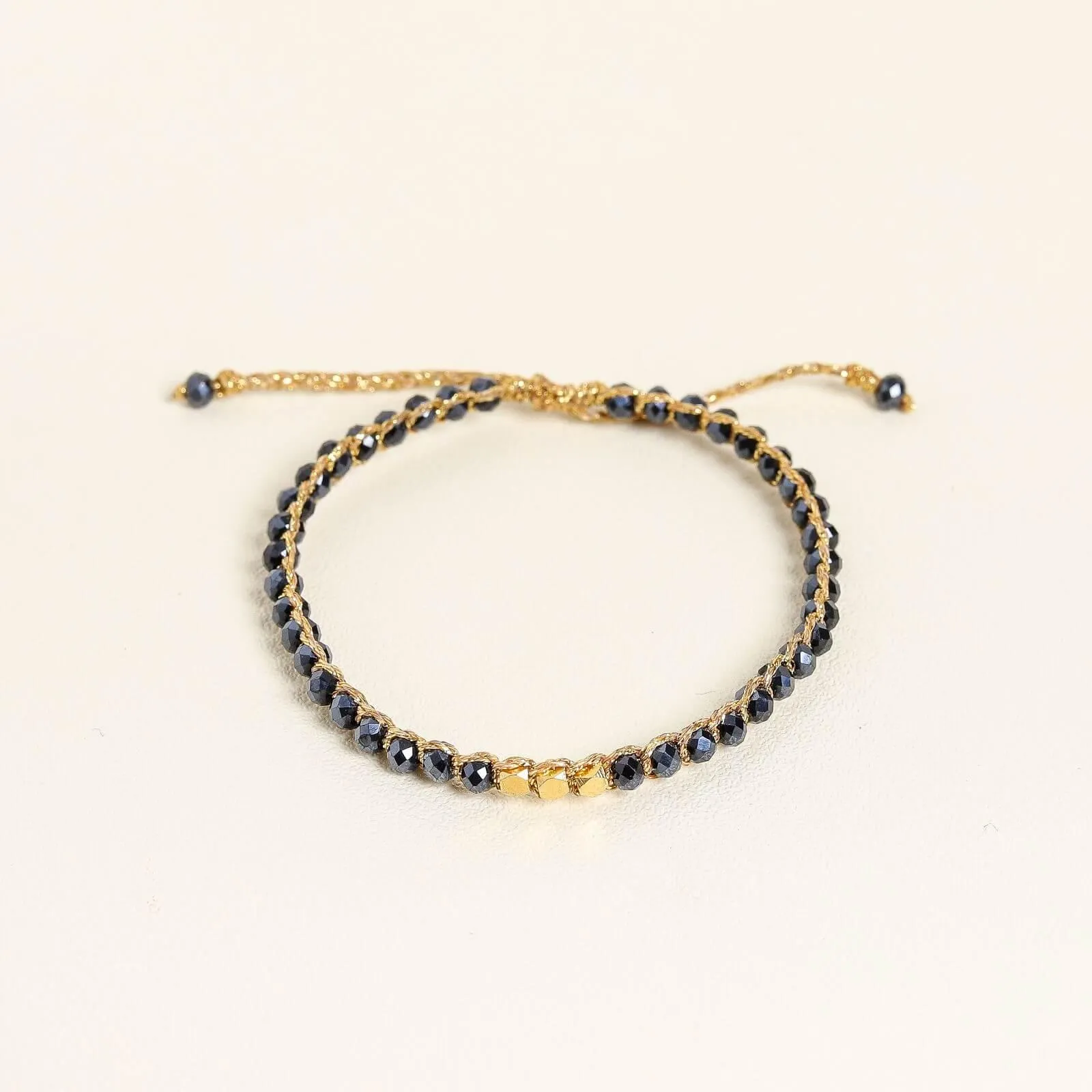 Black Crystal Kid Bracelet