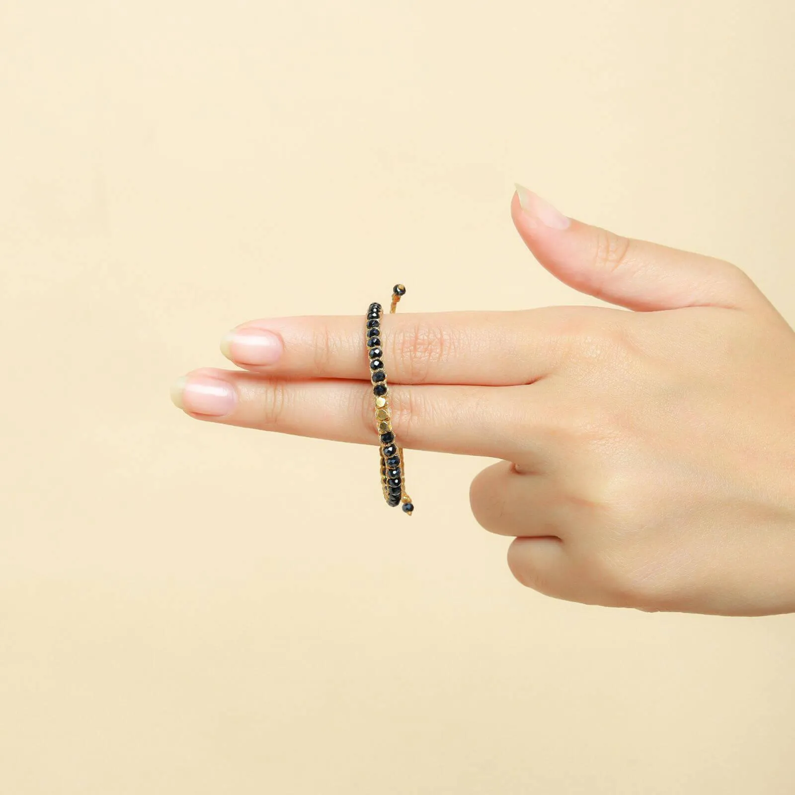Black Crystal Kid Bracelet