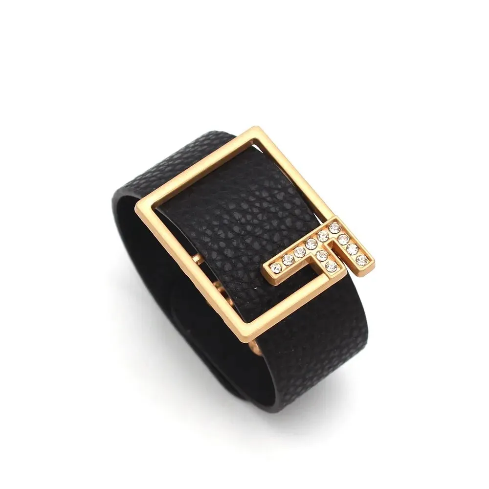 Black-Gold Crystal Charm