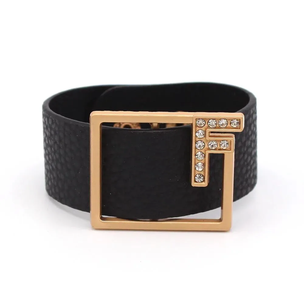 Black-Gold Crystal Charm