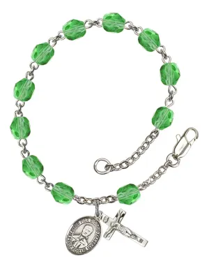 Blessed Pier Giorgio Frassati Custom Birthstone Rosary Bracelet
