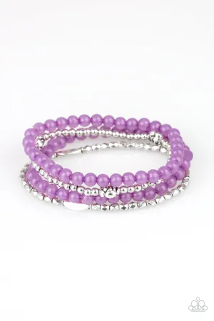 Blooming Buttercups Purple Bracelet